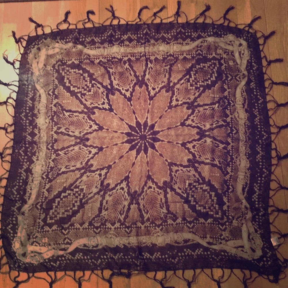 Urban outfitters square, 100% silk scarf.